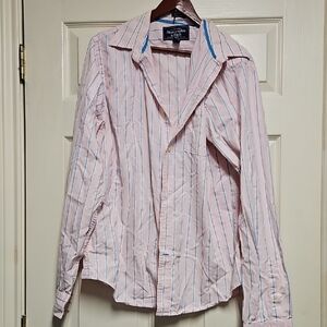 Abrecrombie & Fitch Light Pink and Blue Striped Shirt